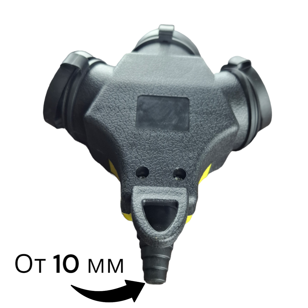 Колодка каучуковая на 3 розетки с защитными крышками, 16A/250V, IP 44, треугольная, "MAXIMUM"MX15166 оптом