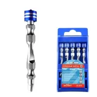 Набор бит кованых PH2 с ограничителями(5шт.), 65 мм, 10 штук, спираль, "MAXIMUM", М- 0757 (3082)